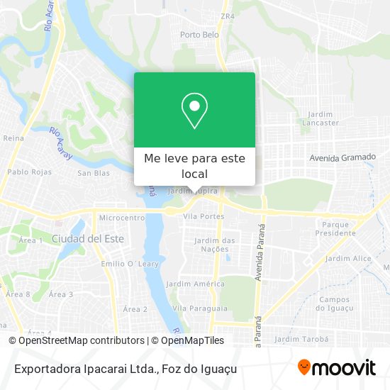 Exportadora Ipacarai Ltda. mapa