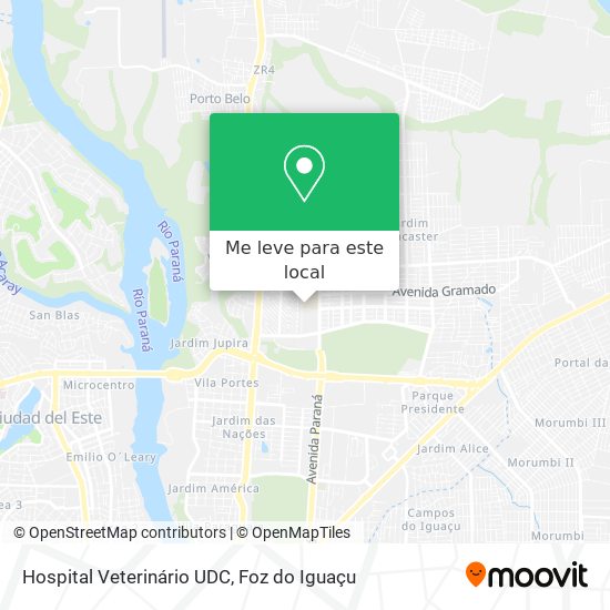 Hospital Veterinário UDC mapa