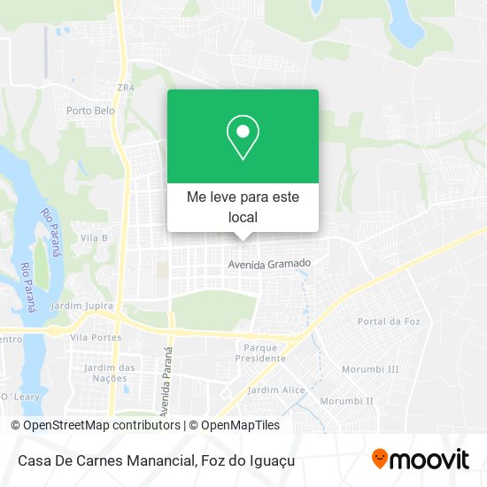 Casa De Carnes Manancial mapa