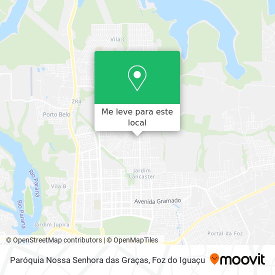 Paróquia Nossa Senhora das Graças mapa