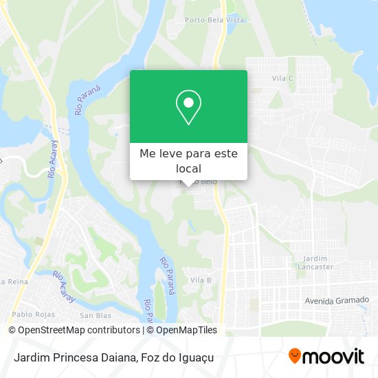 Jardim Princesa Daiana mapa