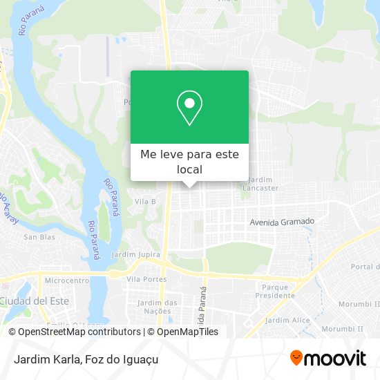 Jardim Karla mapa