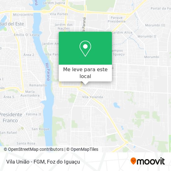 Vila União - FGM mapa