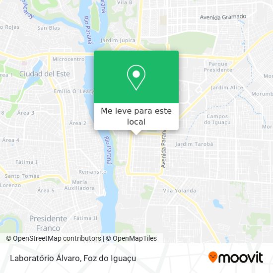 Laboratório Álvaro mapa