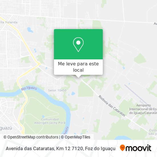 Avenida das Cataratas, Km 12 7120 mapa