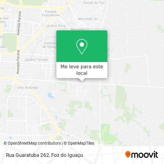 Rua Guaratuba 262 mapa