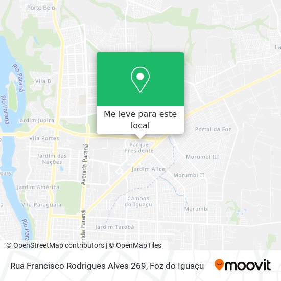 Rua Francisco Rodrigues Alves 269 mapa