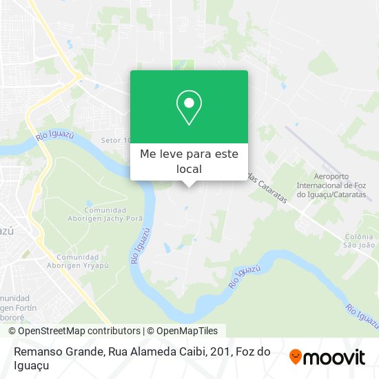 Remanso Grande, Rua Alameda Caibi, 201 mapa