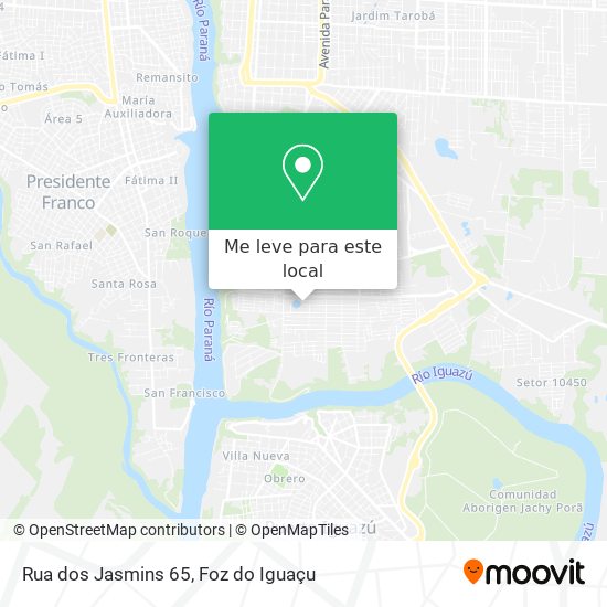 Rua dos Jasmins 65 mapa