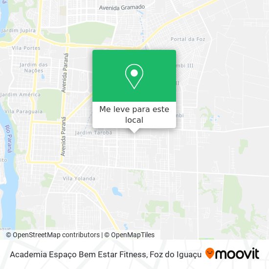Academia Espaço Bem Estar Fitness mapa
