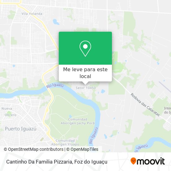 Cantinho Da Familia Pizzaria mapa