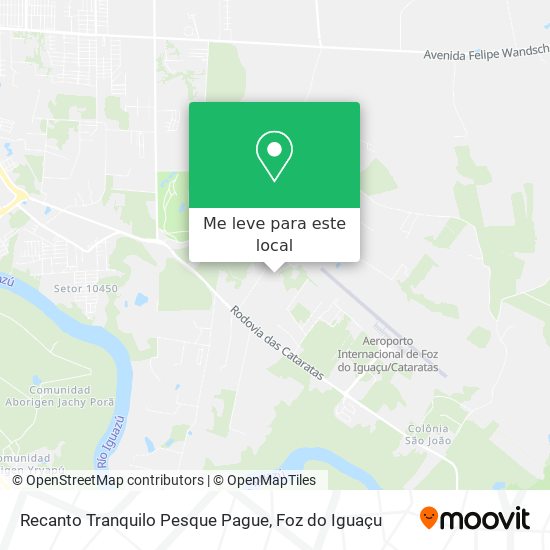 Recanto Tranquilo Pesque Pague mapa