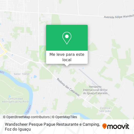 Wandscheer Pesque Pague Restaurante e Camping mapa