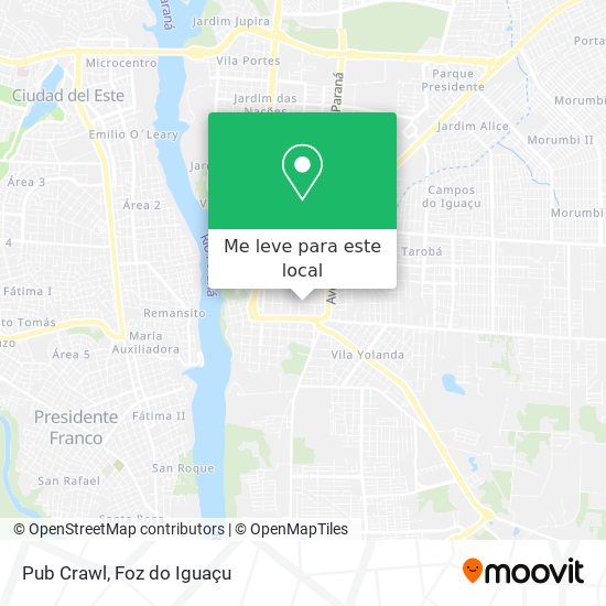 Pub Crawl mapa