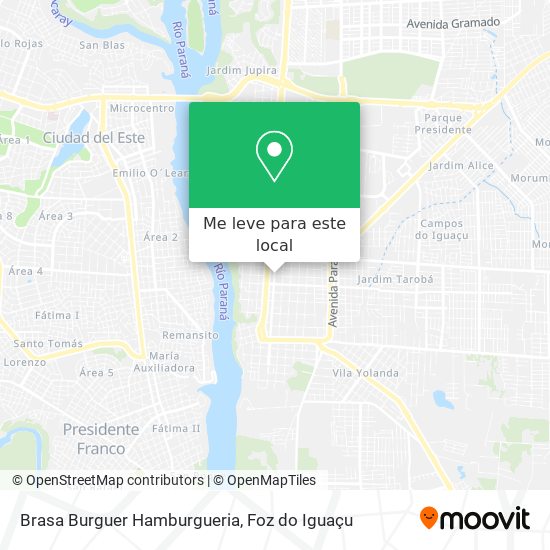 Brasa Burguer Hamburgueria mapa