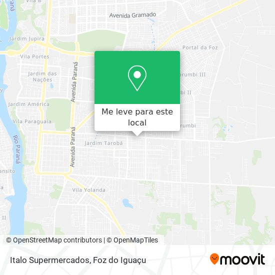 Italo Supermercados mapa