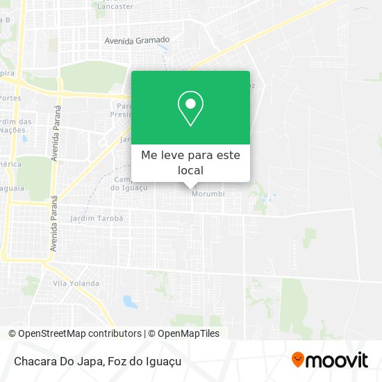 Chacara Do Japa mapa