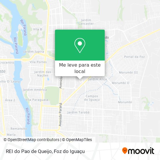 REI do Pao de Queijo mapa