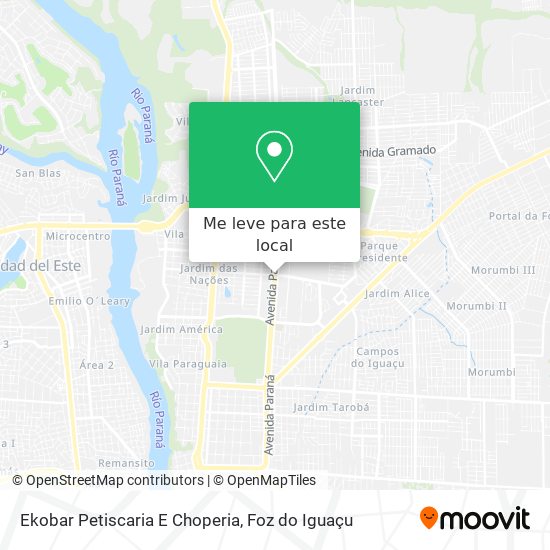 Ekobar Petiscaria E Choperia mapa