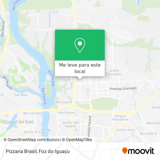 Pizzaria Brasil mapa