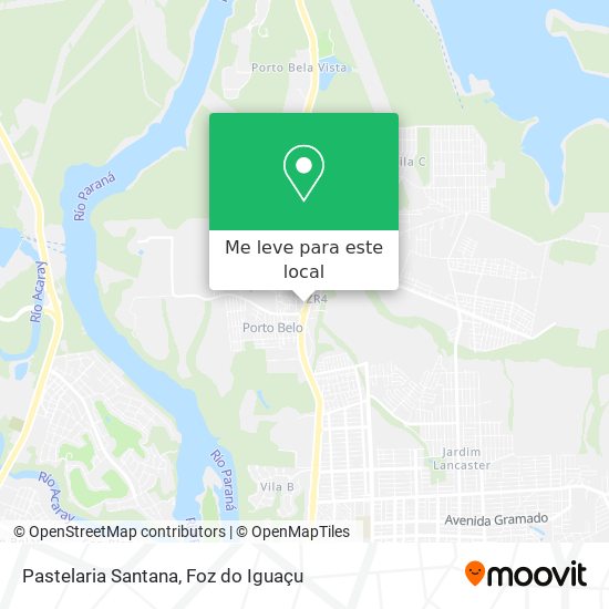 Pastelaria Santana mapa