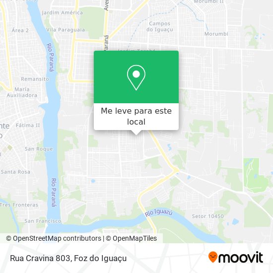 Rua Cravina 803 mapa