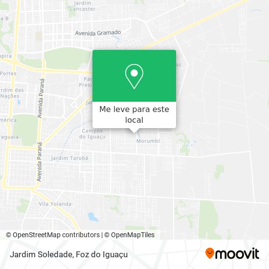 Jardim Soledade mapa