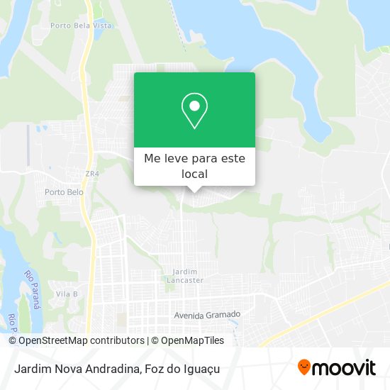 Jardim Nova Andradina mapa