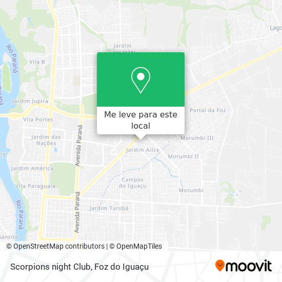 Scorpions night Club mapa