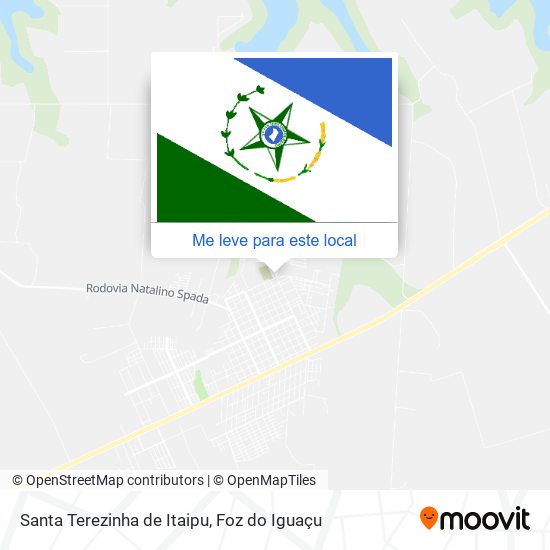 Santa Terezinha de Itaipu mapa