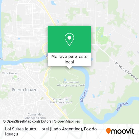 Loi Suites Iguazu Hotel (Lado Argentino) mapa