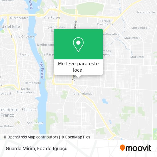 Guarda Mirim mapa