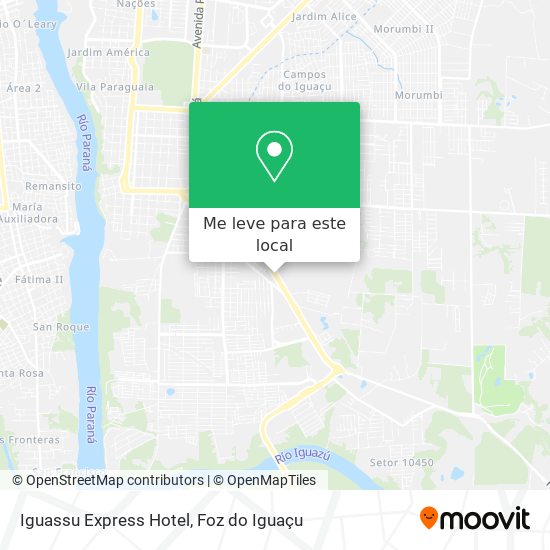 Iguassu Express Hotel mapa