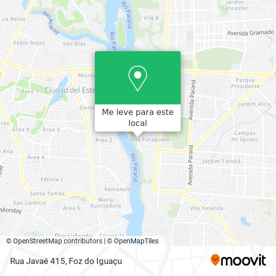Rua Javaé 415 mapa