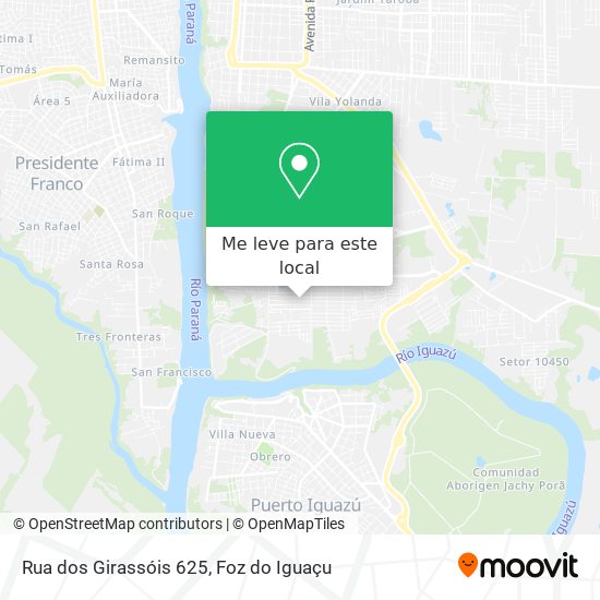 Rua dos Girassóis 625 mapa