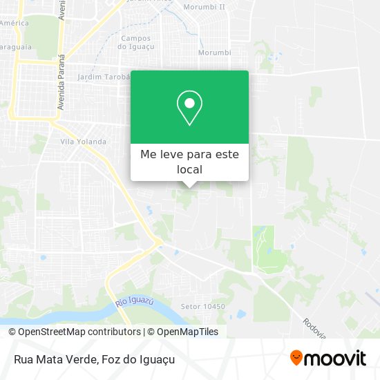Rua Mata Verde mapa