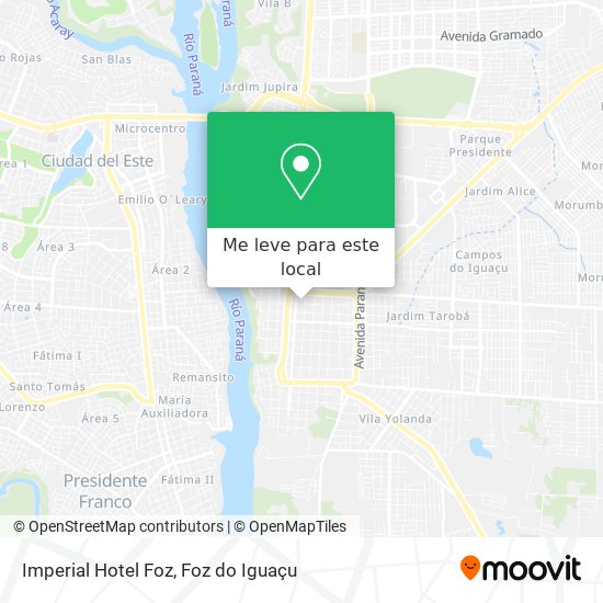 Imperial Hotel Foz mapa