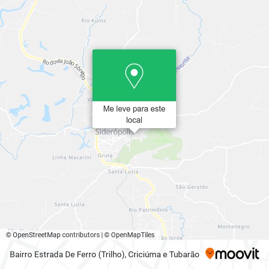 Bairro Estrada De Ferro (Trilho) mapa