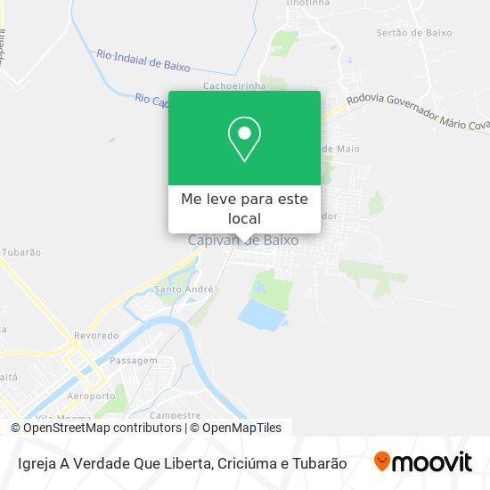 Igreja A Verdade Que Liberta mapa