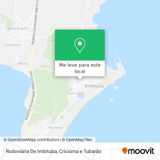 Rodoviária De Imbituba mapa