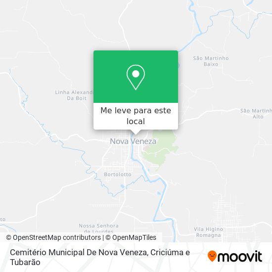 Cemitério Municipal De Nova Veneza mapa