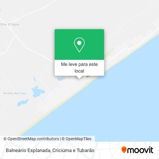 Balneário Esplanada mapa