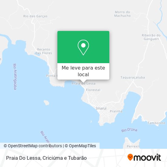 Praia Do Lessa mapa