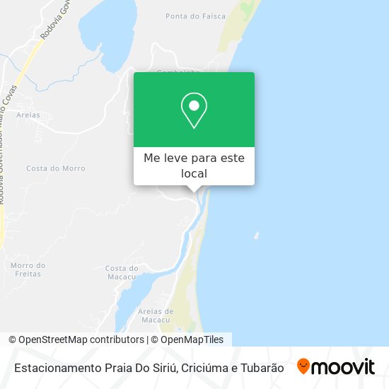 Estacionamento Praia Do Siriú mapa