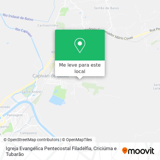 Igreja Evangélica Pentecostal Filadélfia mapa