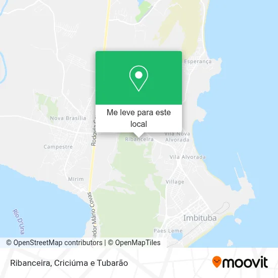 Ribanceira mapa