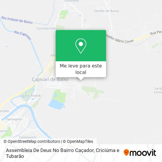 Assembleia De Deus No Bairro Caçador mapa