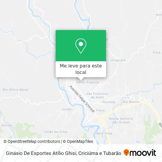 Ginásio De Esportes Atílio Ghisi mapa