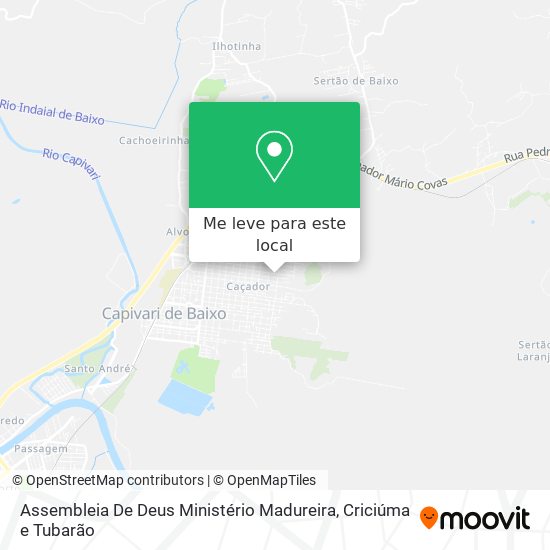 Assembleia De Deus Ministério Madureira mapa