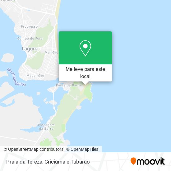 Praia da Tereza mapa